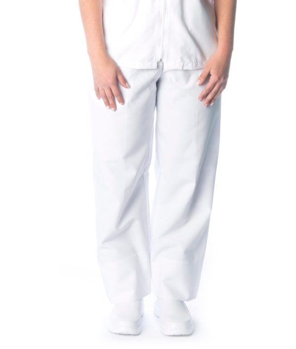 Traje de enfermería u hospitalario blanco Tipo 1