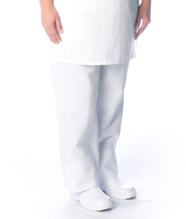 Traje de enfermería u hospitalario blanco Tipo 2